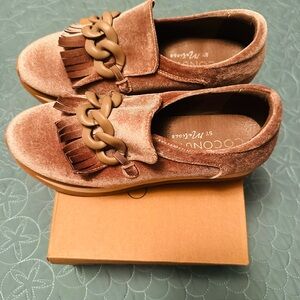 Coconuts by Matisse Taupe Velvet Shoes